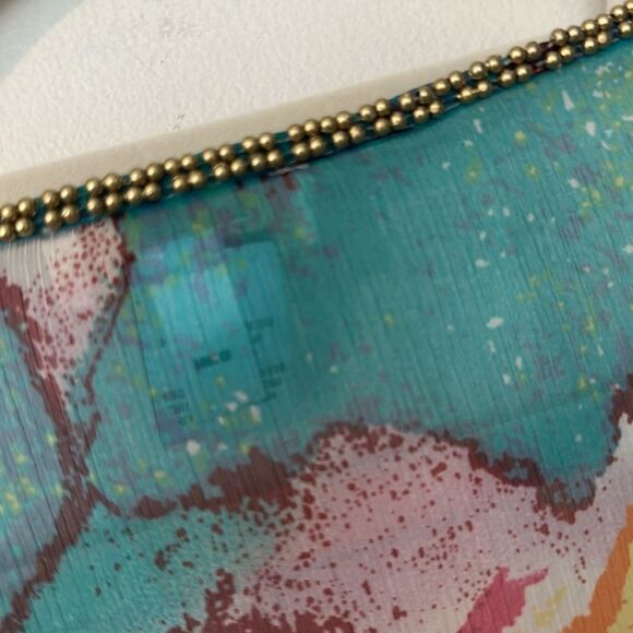 Chico’s Semi-sheer Colorful Kaftan, Coverup, Tunic Top L/XL - Picture 5 of 6